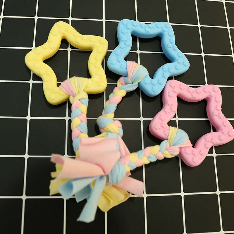 Colorful Rubber Chew Toy – Safe & Durable for Puppies