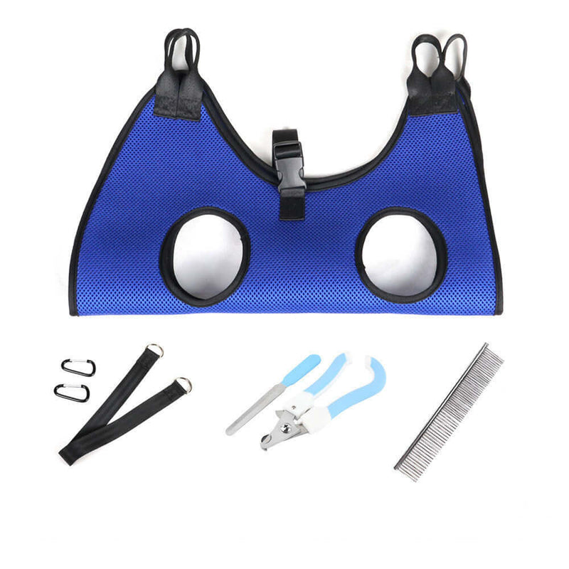 Pet Grooming Hammock – Stress-Free Nail Trimming Made Easy!