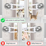 Adjustable Door Latch – Keeps Dogs Out, Easy Access for Cats