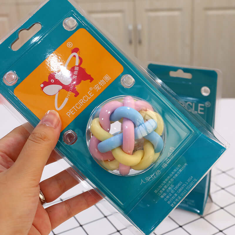 Colorful Rubber Chew Toy – Safe & Durable for Puppies