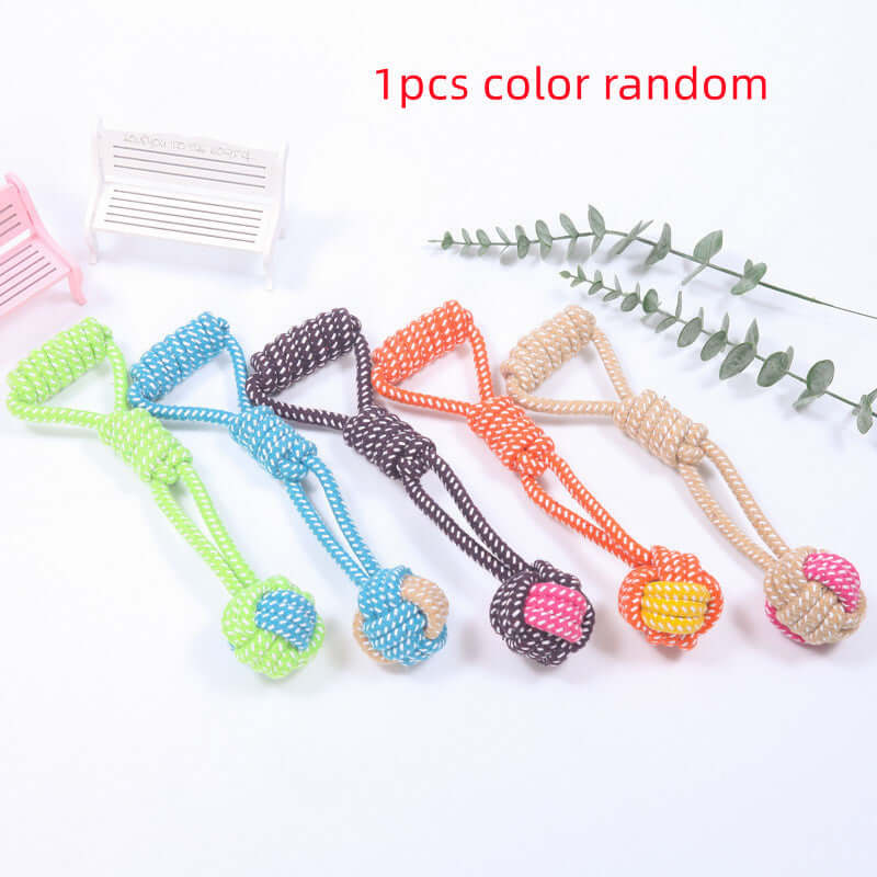 Interactive Rope Ball – Chew, Play, Clean Teeth for All Dogs!