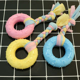 Colorful Rubber Chew Toy – Safe & Durable for Puppies