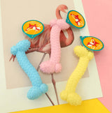 Colorful Rubber Chew Toy – Safe & Durable for Puppies
