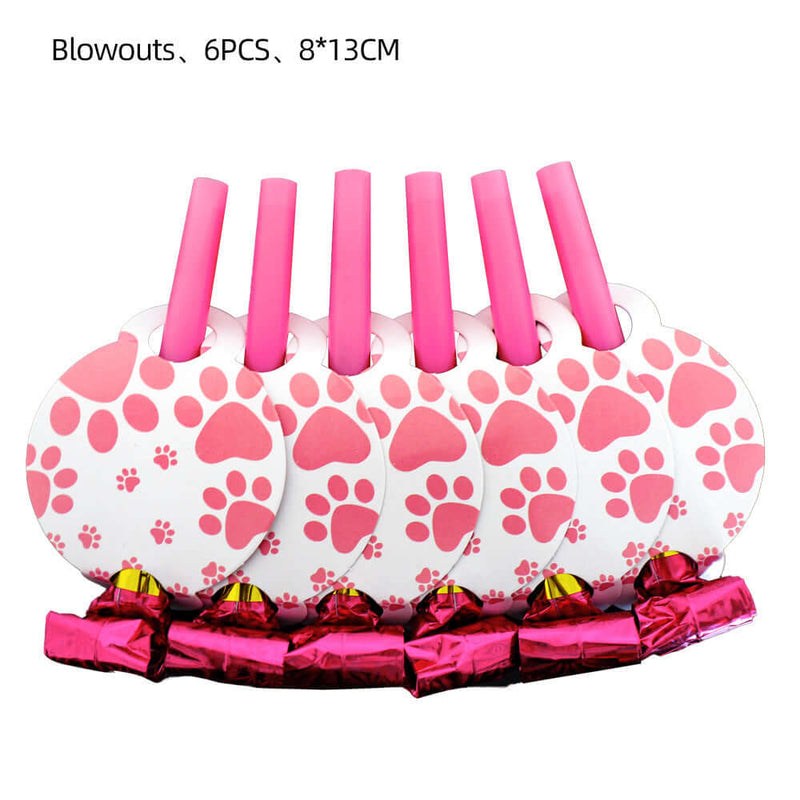 Dog Paw Party Tableware Set – Perfect for Pet Celebrations