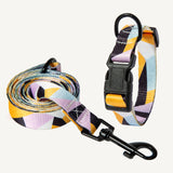 Vibrant Multi-Colored Dog Collar & Leash: Style Meets Comfort! - Bark Adventure Shop