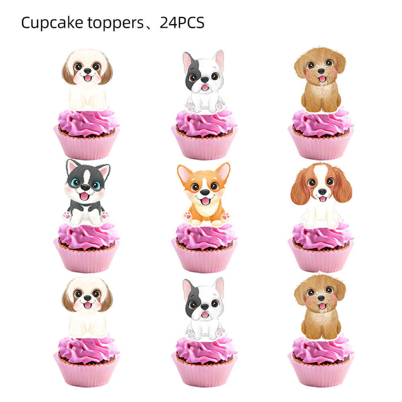 Dog Paw Party Tableware Set – Perfect for Pet Celebrations