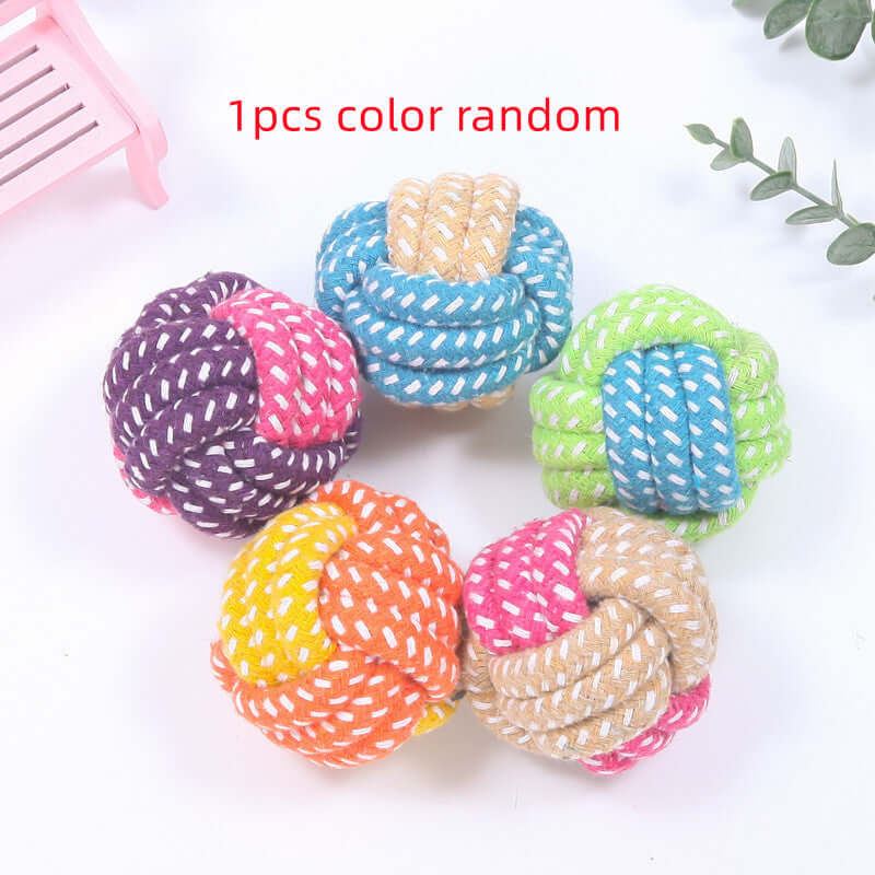 Interactive Rope Ball – Chew, Play, Clean Teeth for All Dogs!