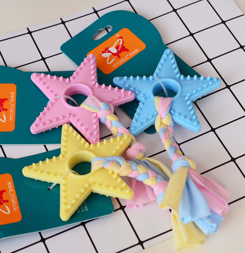 Colorful Rubber Chew Toy – Safe & Durable for Puppies