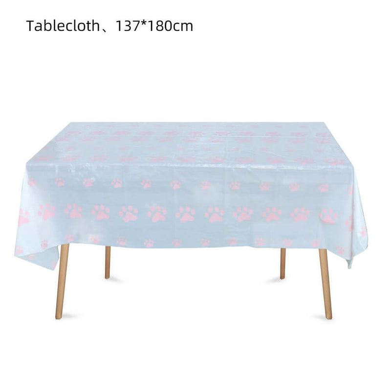 Dog Paw Party Tableware Set – Perfect for Pet Celebrations
