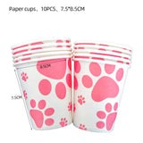 Dog Paw Party Tableware Set – Perfect for Pet Celebrations