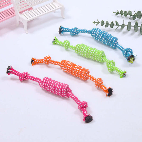 Interactive Rope Ball – Chew, Play, Clean Teeth for All Dogs!