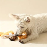 Plush Squeaky Dog Toy – Chew-Resistant & Teething Friendly