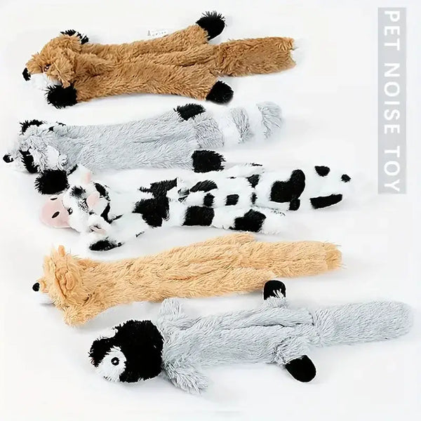 Plush Squeaky Dog Toy – Chew-Resistant & Teething Friendly