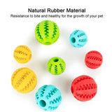 Dog Food Ball Pet Dog Toy Interactive Rubber Balls for Small Large Dogs Puppy Cat Chewing Toys Pet Tooth Cleaning - Bark Adventure Shop