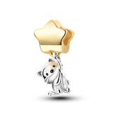 925 Silver Dog Charms: Paw, Bone & Bulldog Beads
