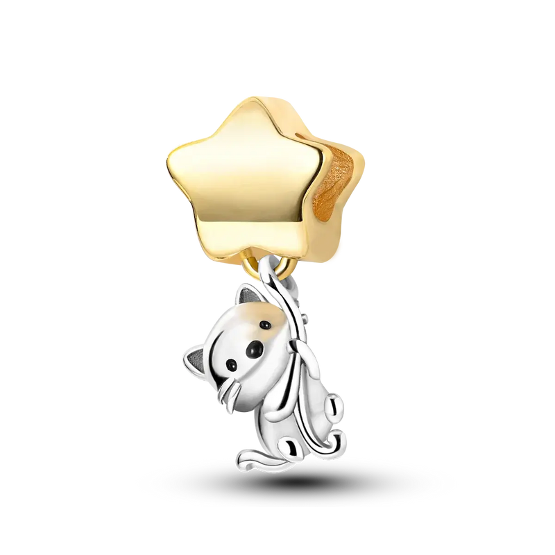 925 Silver Dog Charms: Paw, Bone & Bulldog Beads