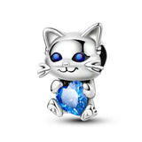 925 Silver Dog Charms: Paw, Bone & Bulldog Beads