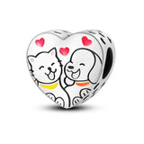 925 Silver Dog Charms: Paw, Bone & Bulldog Beads
