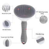 Pet Brush: Grooming & Hair Removal for Dogs & Cats