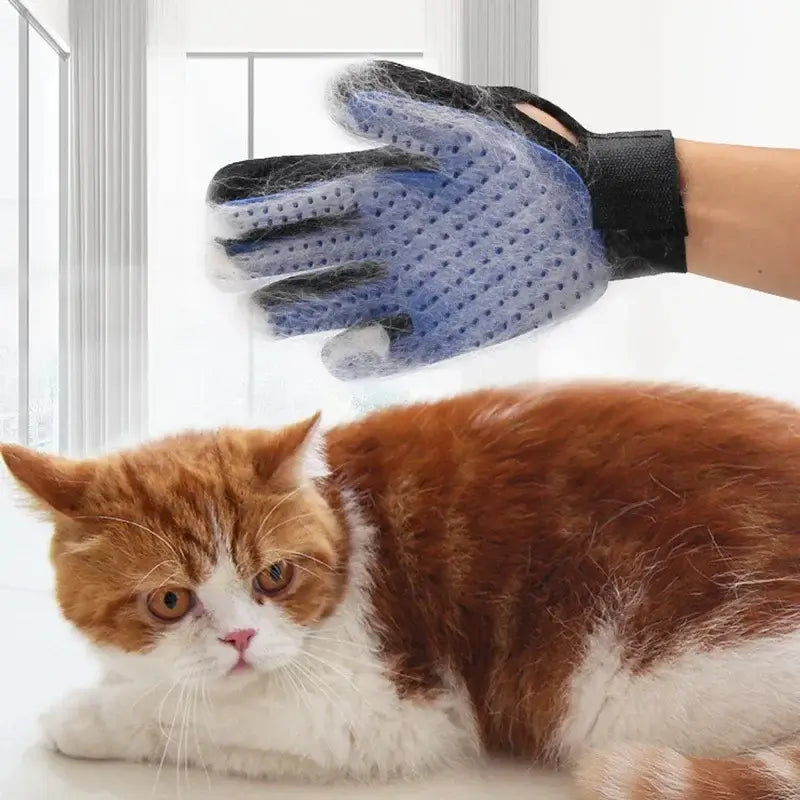 Silicone Pet Hair Removal Gloves – Easy, Mess-Free Grooming!