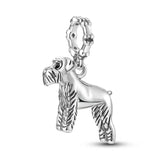 925 Silver Dog Charms: Paw, Bone & Bulldog Beads