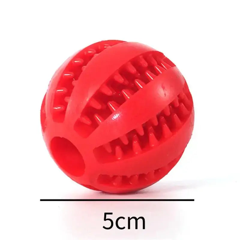 Dog Food Ball Pet Dog Toy Interactive Rubber Balls for Small Large Dogs Puppy Cat Chewing Toys Pet Tooth Cleaning - Bark Adventure Shop