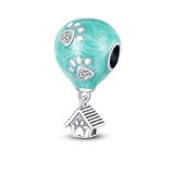 925 Silver Dog Charms: Paw, Bone & Bulldog Beads