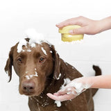 Silicone Pet Bath Brush: Gentle Grooming for Dogs and Cats - Bark Adventure Shop