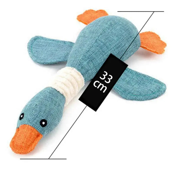 Durable Goose Dog Toy – Squeaky, Bite-Resistant & Teeth-Cleaning