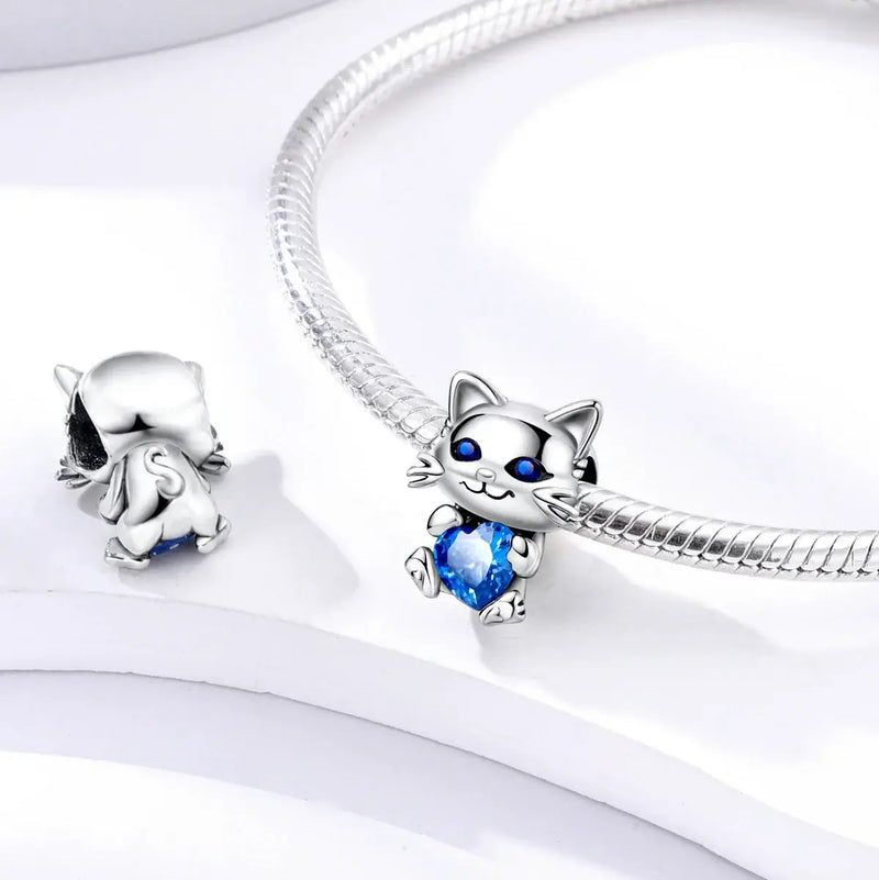 925 Silver Dog Charms: Paw, Bone & Bulldog Beads