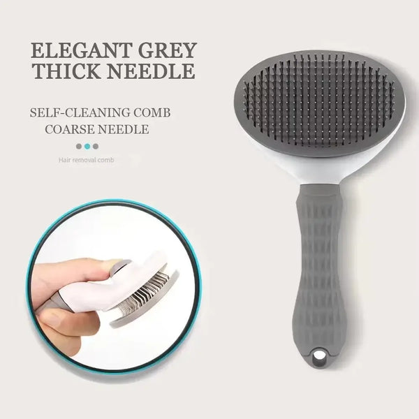 Pet Brush: Grooming & Hair Removal for Dogs & Cats