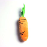 Plush Carrot Chew Toy – Squeaky, Soft & Durable for Pets