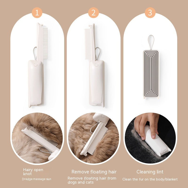 Pet Groomer Pet Hair Removal Brush Cat Grooming Brush Dog Cat Massage Epilator To Remove Floating Hair Cat Hair Dog Pet Supplies - Bark Adventure Shop