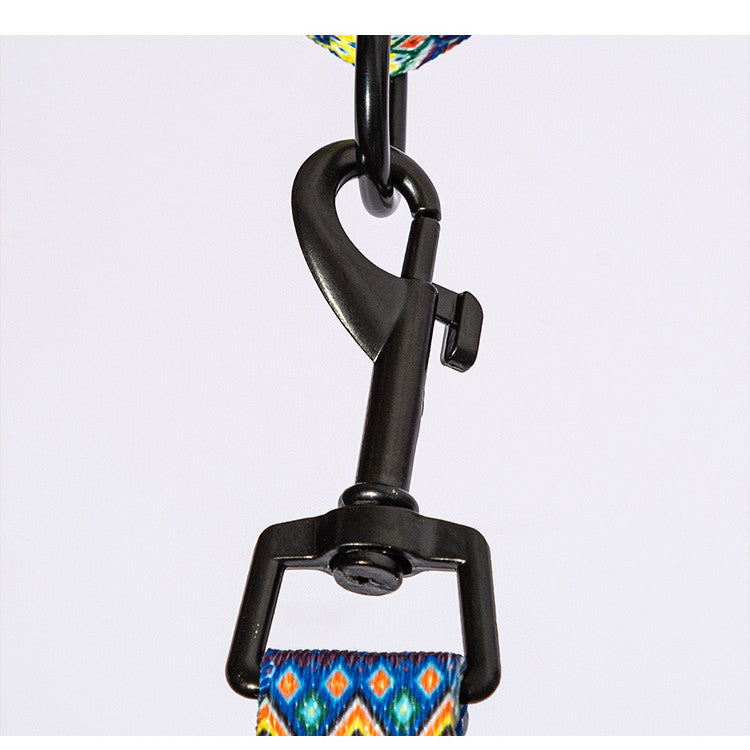 Vibrant Multi-Colored Dog Collar & Leash: Style Meets Comfort! - Bark Adventure Shop
