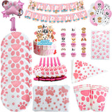 Dog Paw Party Tableware Set – Perfect for Pet Celebrations
