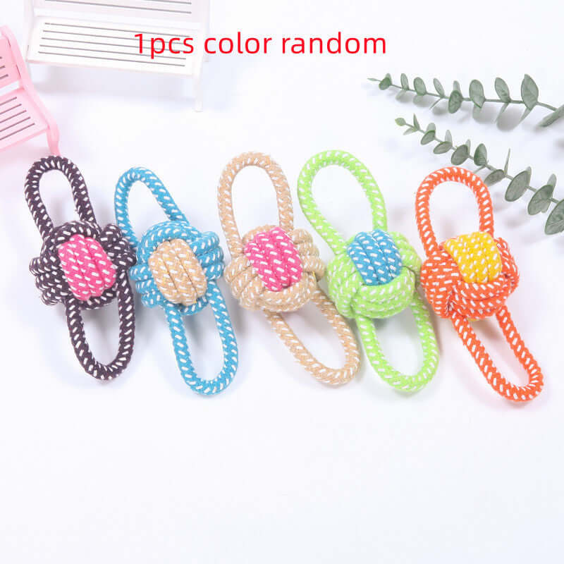 Interactive Rope Ball – Chew, Play, Clean Teeth for All Dogs!