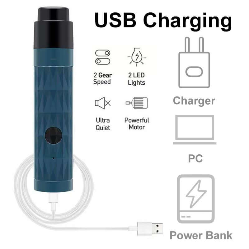 Electric Pet Nail Grinder with Light – Safe & Precise