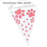 Dog Paw Party Tableware Set – Perfect for Pet Celebrations