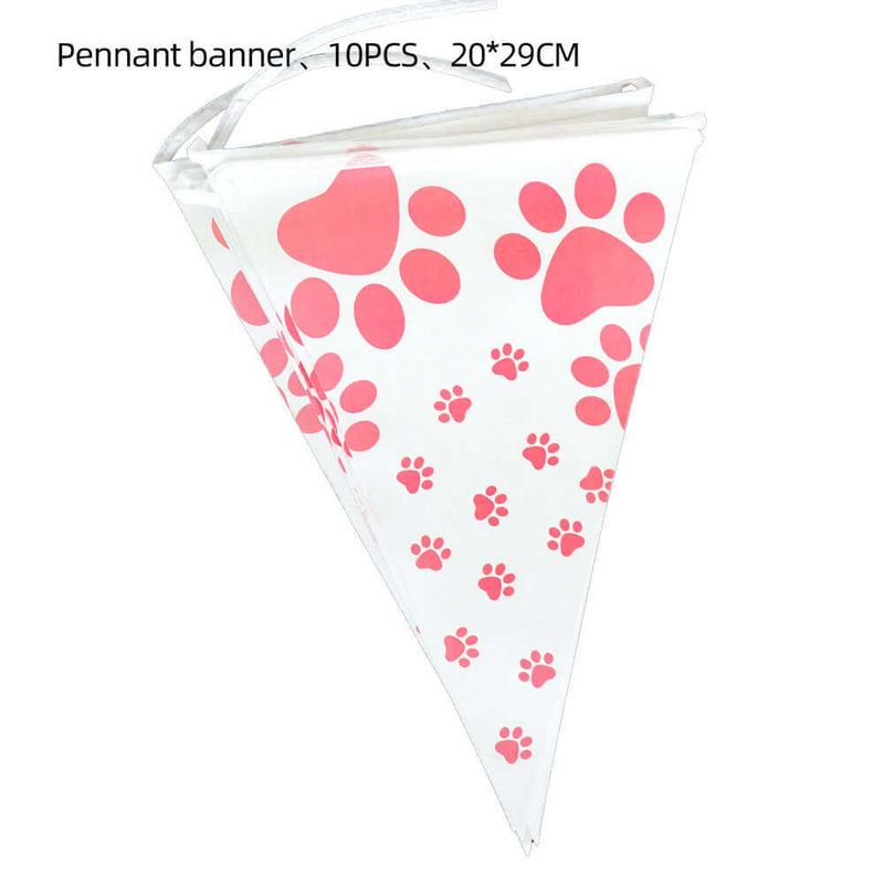 Dog Paw Party Tableware Set – Perfect for Pet Celebrations